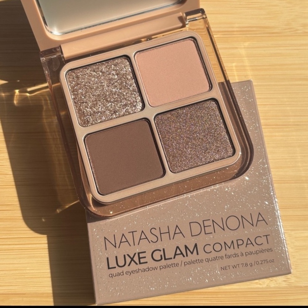 Brand New NATASHA DENONA LUXE GLAM COMPACT Quad Eyeshadow Palette Cool